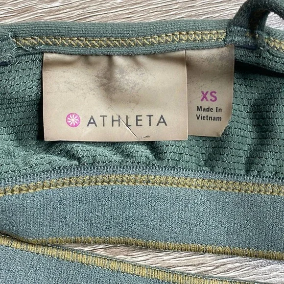 Athleta Full Focus Olive Army Green Sports Bra XS - Extra Small - Picture 4 of 9